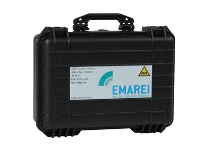 Emarei® MRT-Werkzeugsatz EAI0500TT Unmagnetischer Titan-Werkzeugsatz mit 34 antimagnetischen Werkzeugen