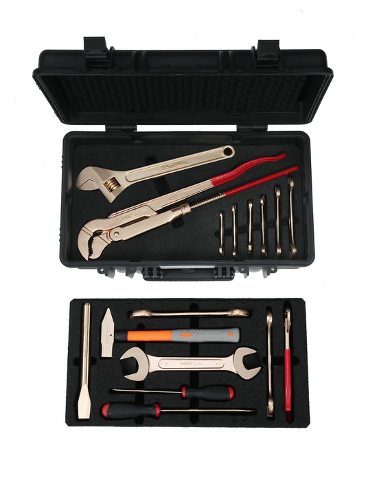 Emarei® EAI0595BC, ATEX-Werkzeugsatz für die Gastechnik mit 16 Werkzeugen